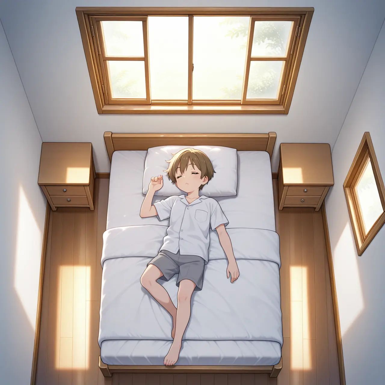 1boy,  sleeping,  indoors on Tensor.Art
