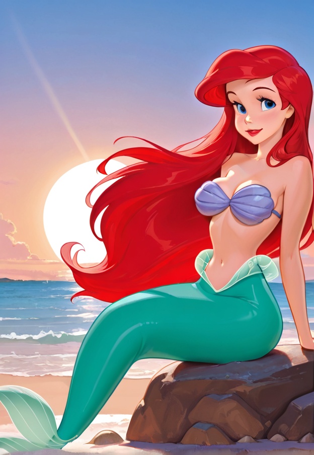 ariel,  1girl,  solo on Tensor.Art