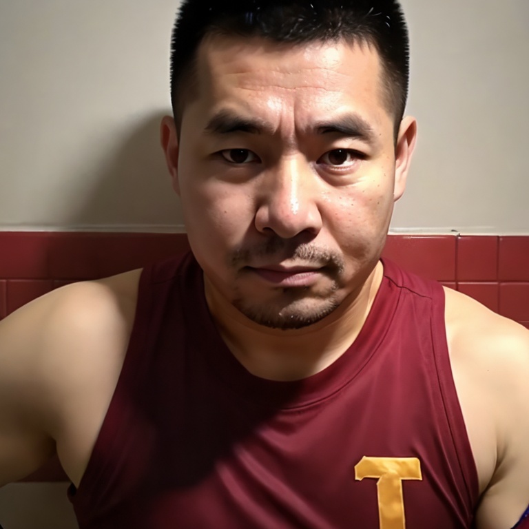 <lora:Asian7:0.7>,1man,masculine,male focus,look at the camera,upper_body,coach,