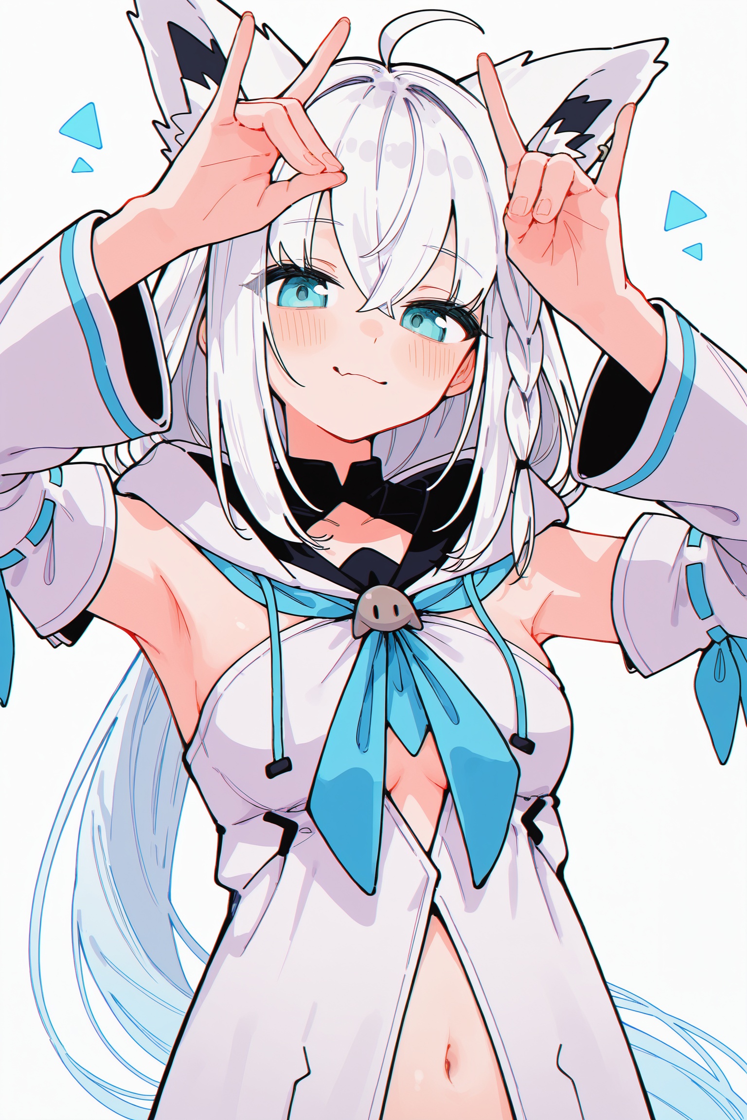 omoomo,  shirakami fubuki,  shirakami fubuki \(1st costume\) on Tensor.Art