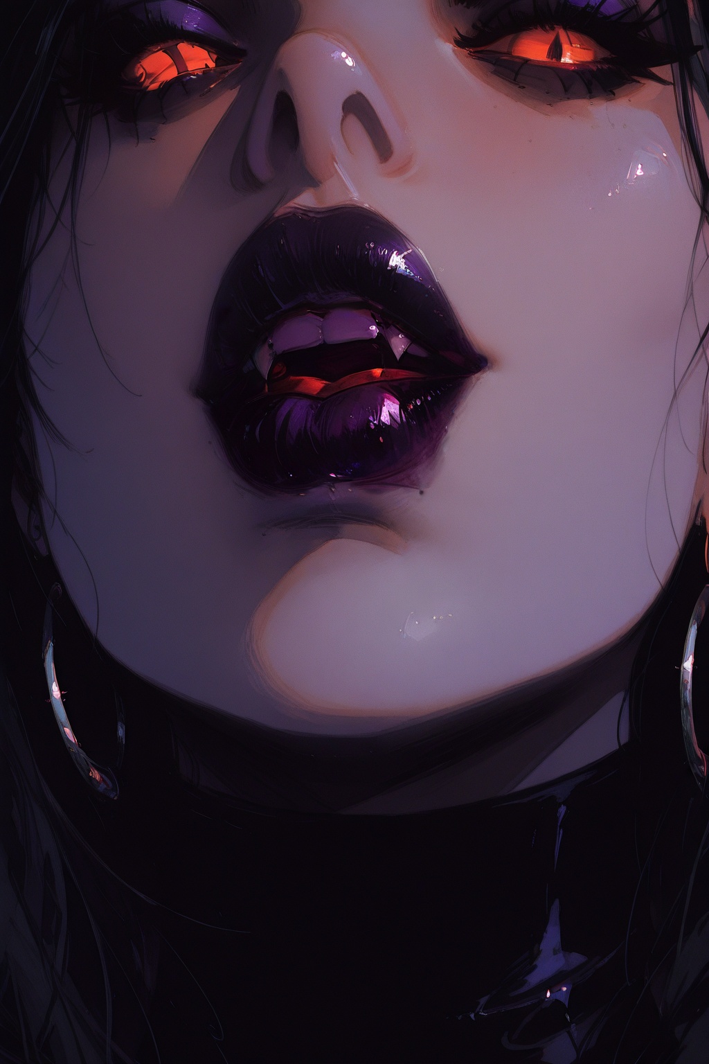 1girl,  solo,  purple_lips on Tensor.Art