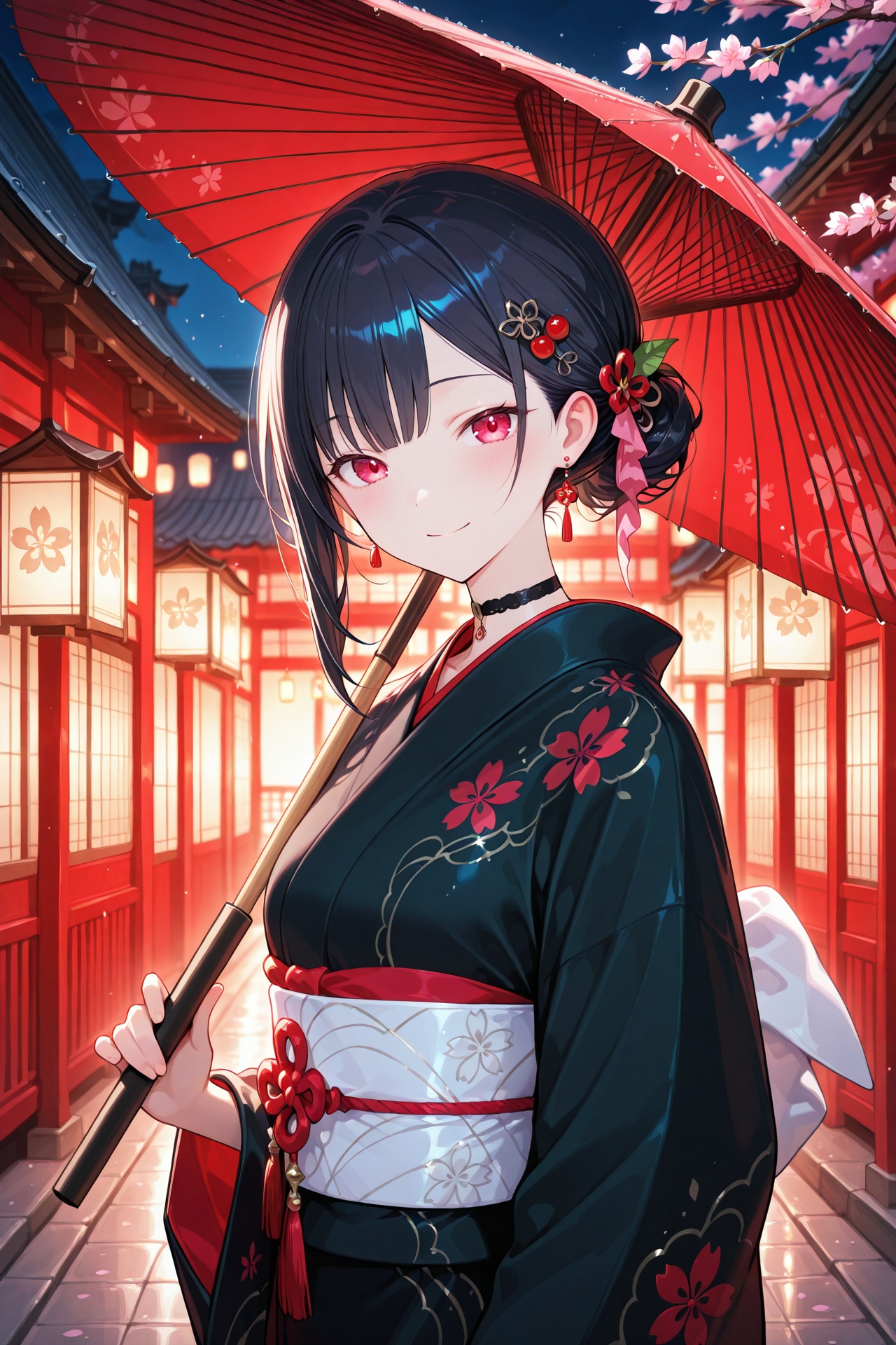 1girl,  beautiful,  long black hair on Tensor.Art