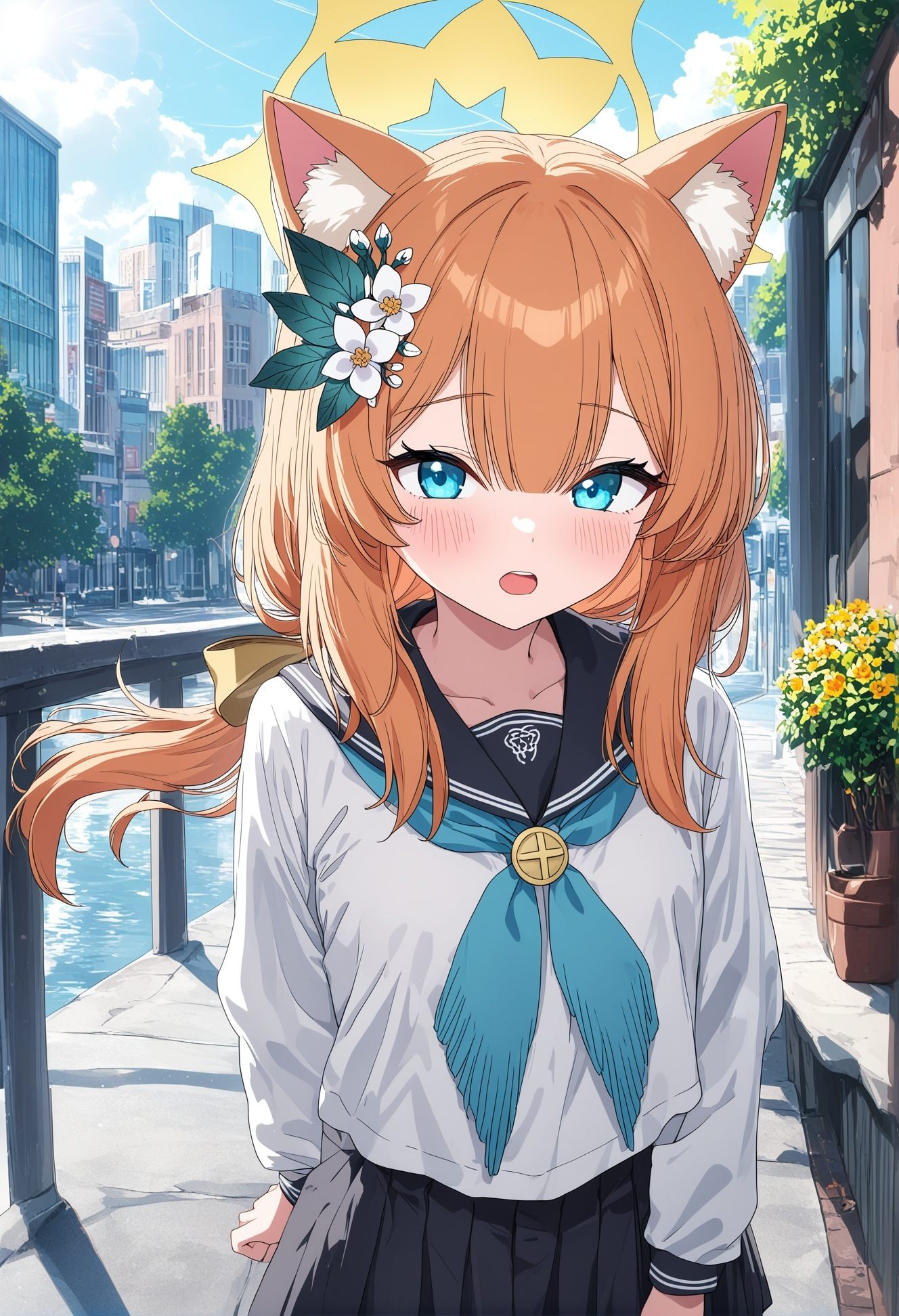 1girl,  mari \(blue archive\),  alternate costume on Tensor.Art