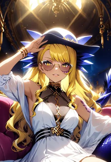 1girl,  Vritra,  blonde hair on Tensor.Art