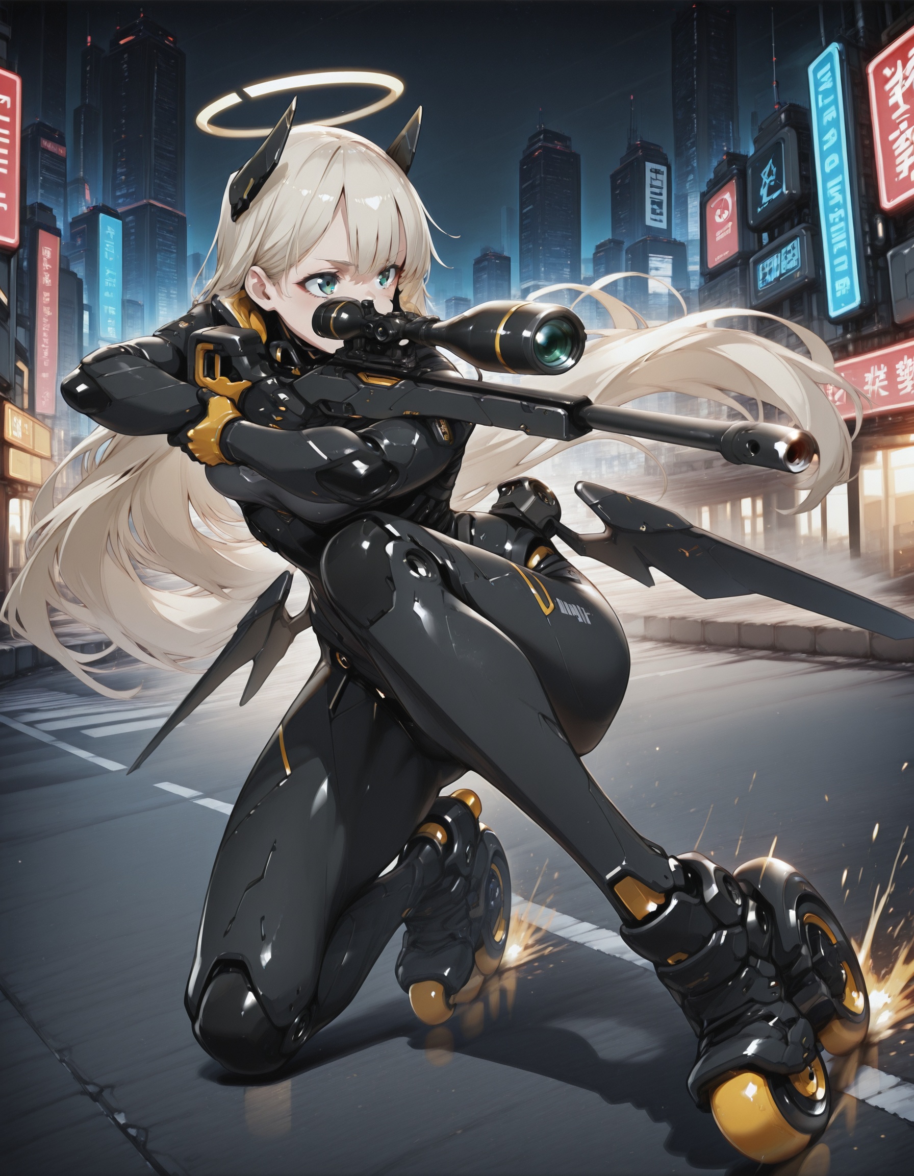 1girl,  very long hair,  halo on Tensor.Art