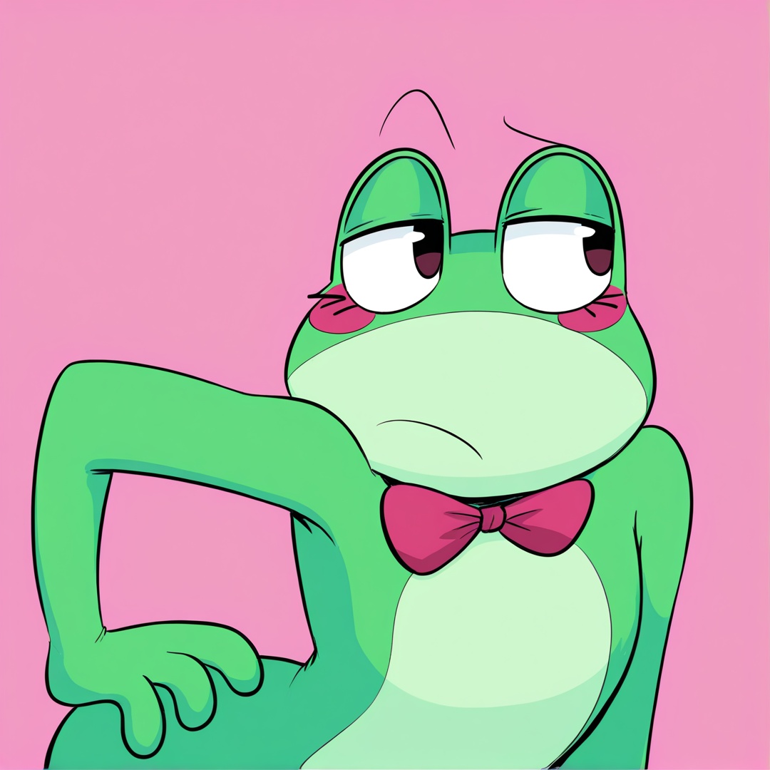ribbit,  solo,  bowtie on Tensor.Art
