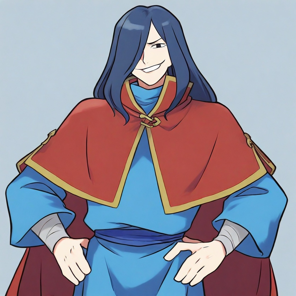 Streibough,  1boy,  blue hair on Tensor.Art