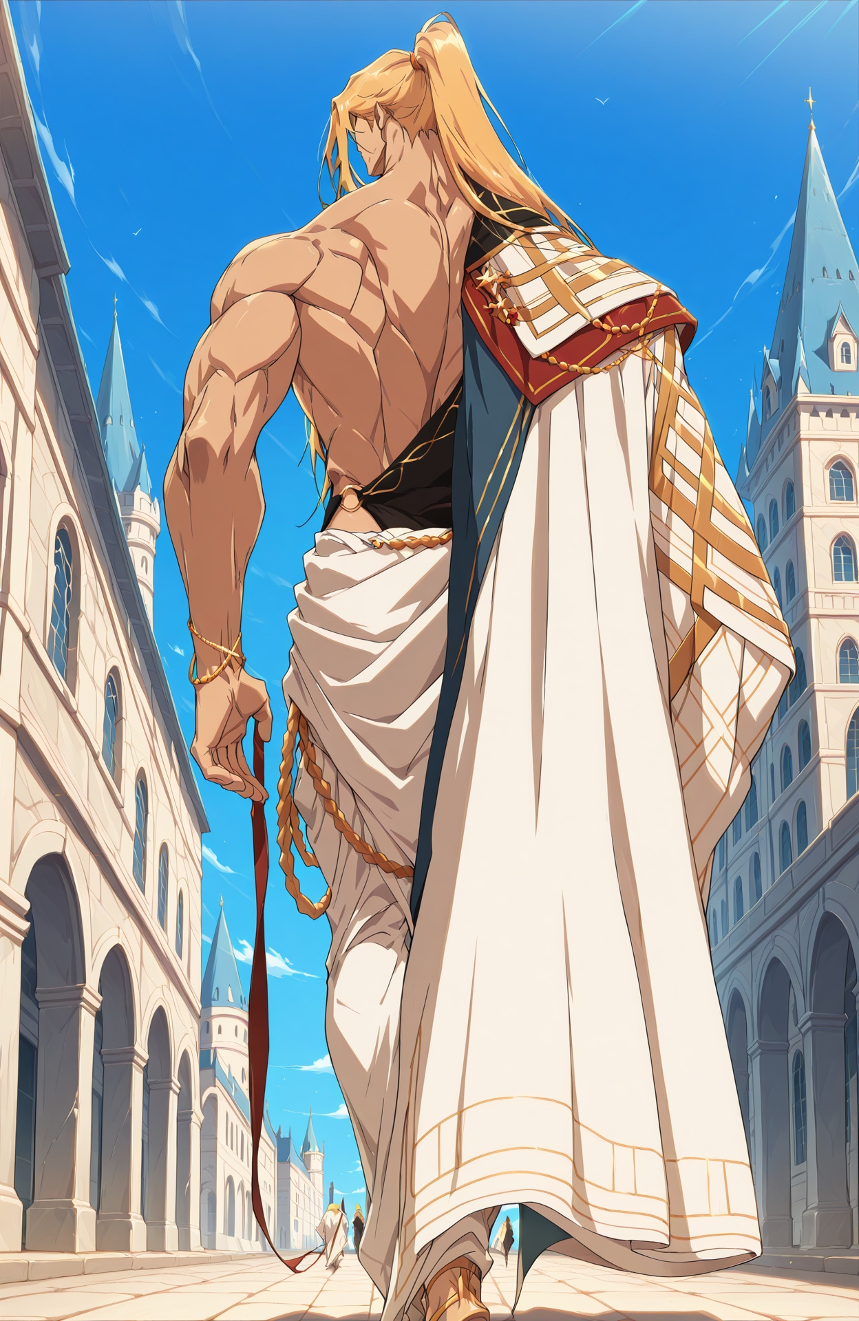 dfo_mnen3,  anime style,  toned male on Tensor.Art