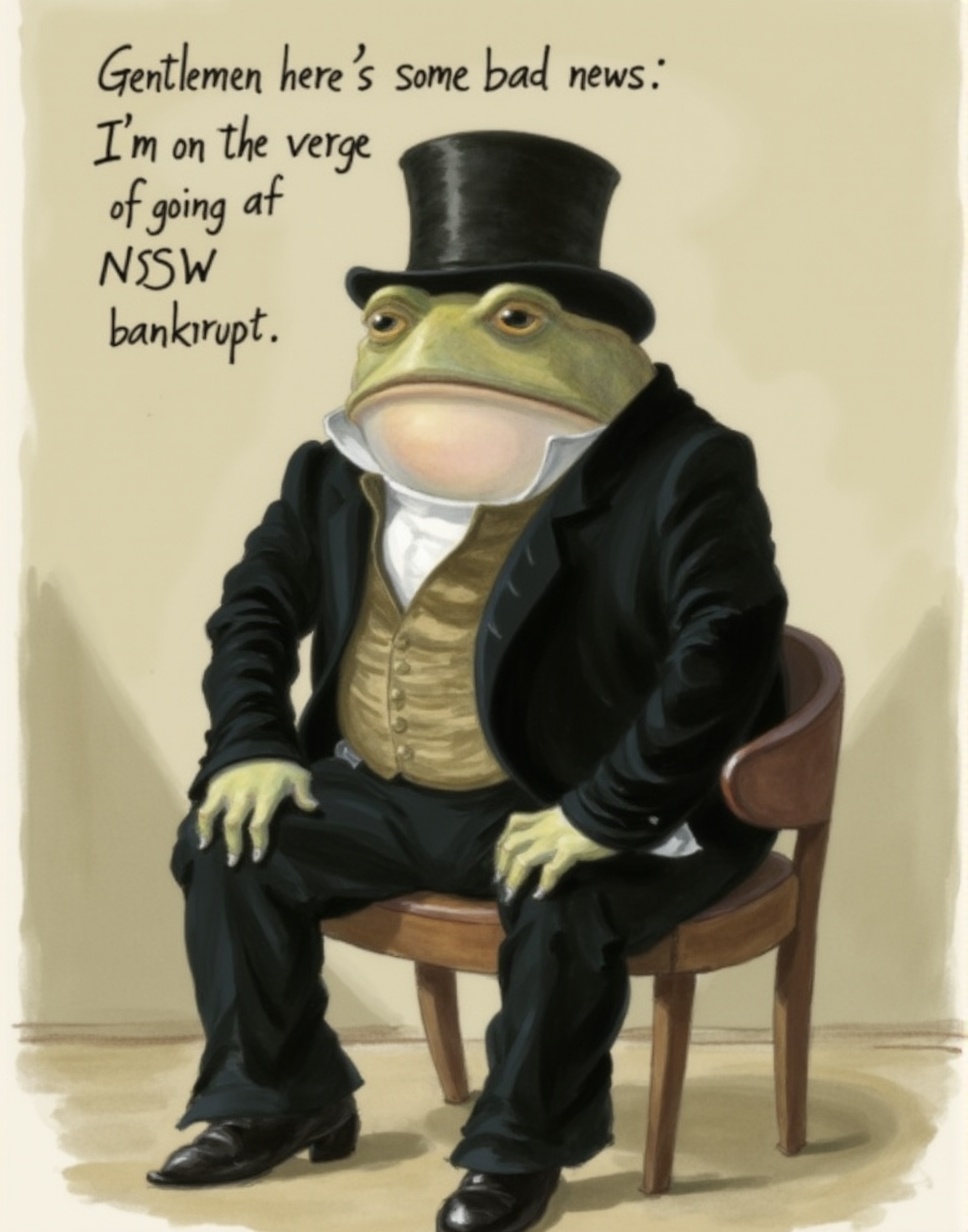 The image is a digital drawing in a classic,  humorous style,  reminiscent of 19th-century satirical prints. It depicts a...