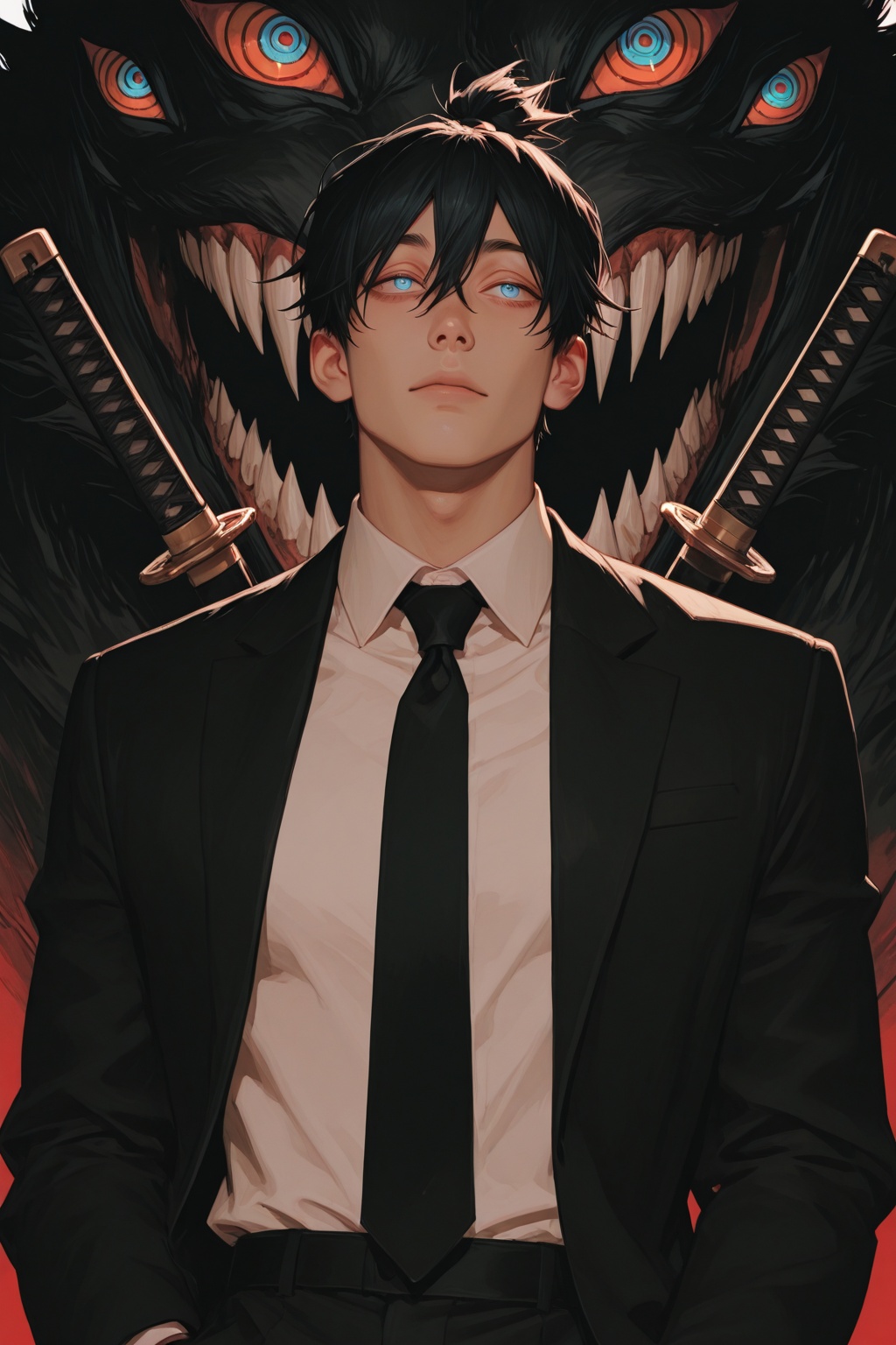 fox devil \(chainsaw man\),  chainsaw man,  1boy on Tensor.Art