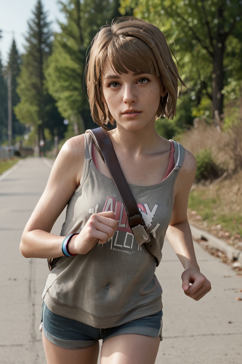 maxcaulfield101 freckled score_9,  score_8_up,  score_8 running at viewer on Tensor.Art