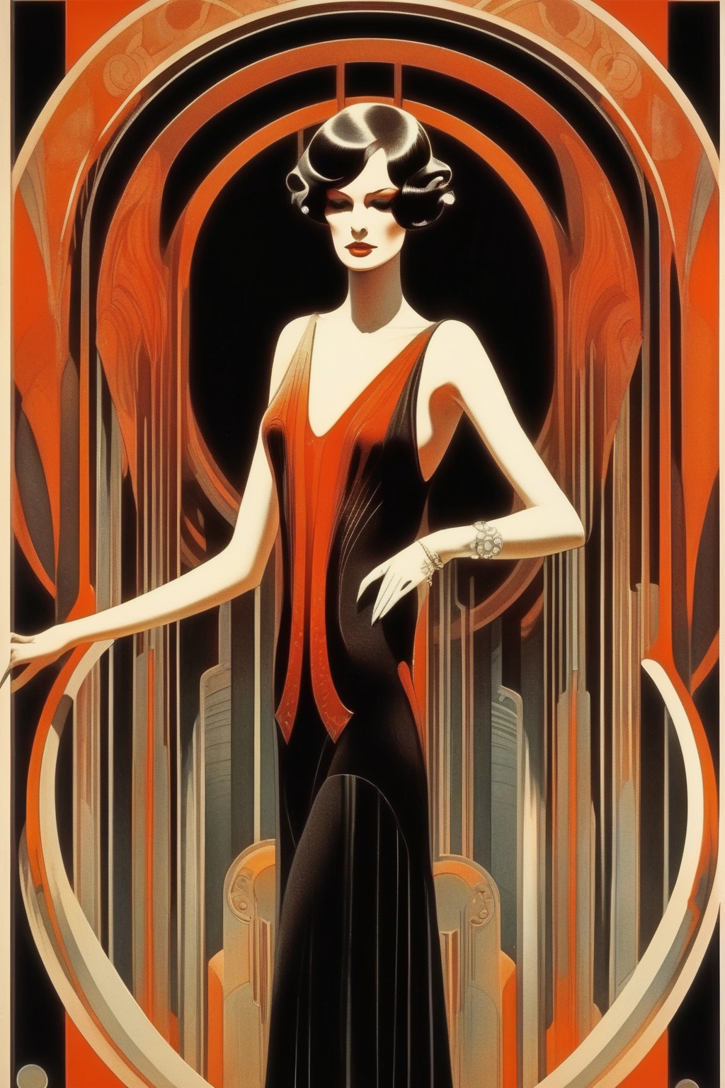 Philippe Druillet Style - in the style of art deco on Tensor.Art