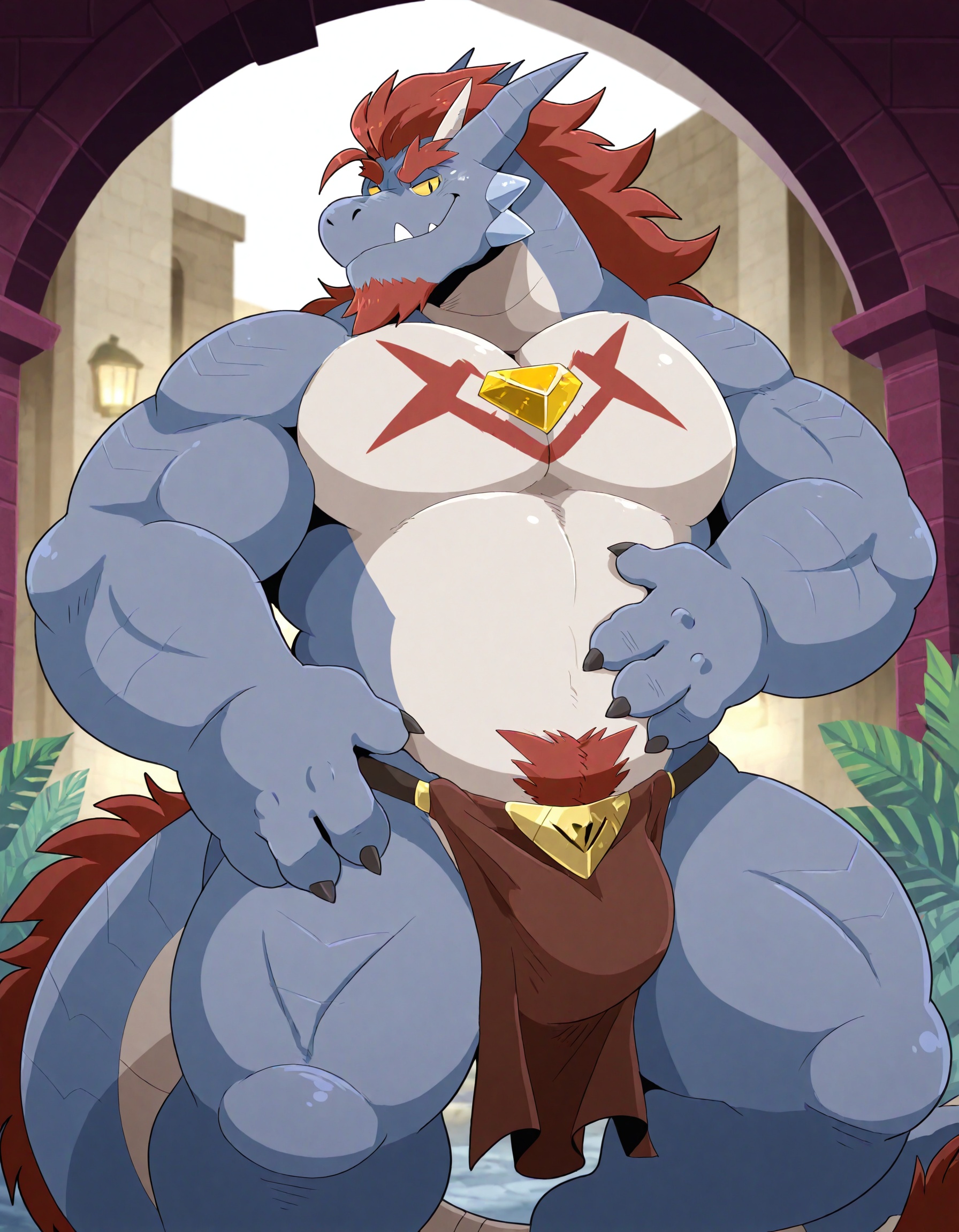 1boy.Solo,  anthro,  Barboros \(anothereidos_r\) on Tensor.Art