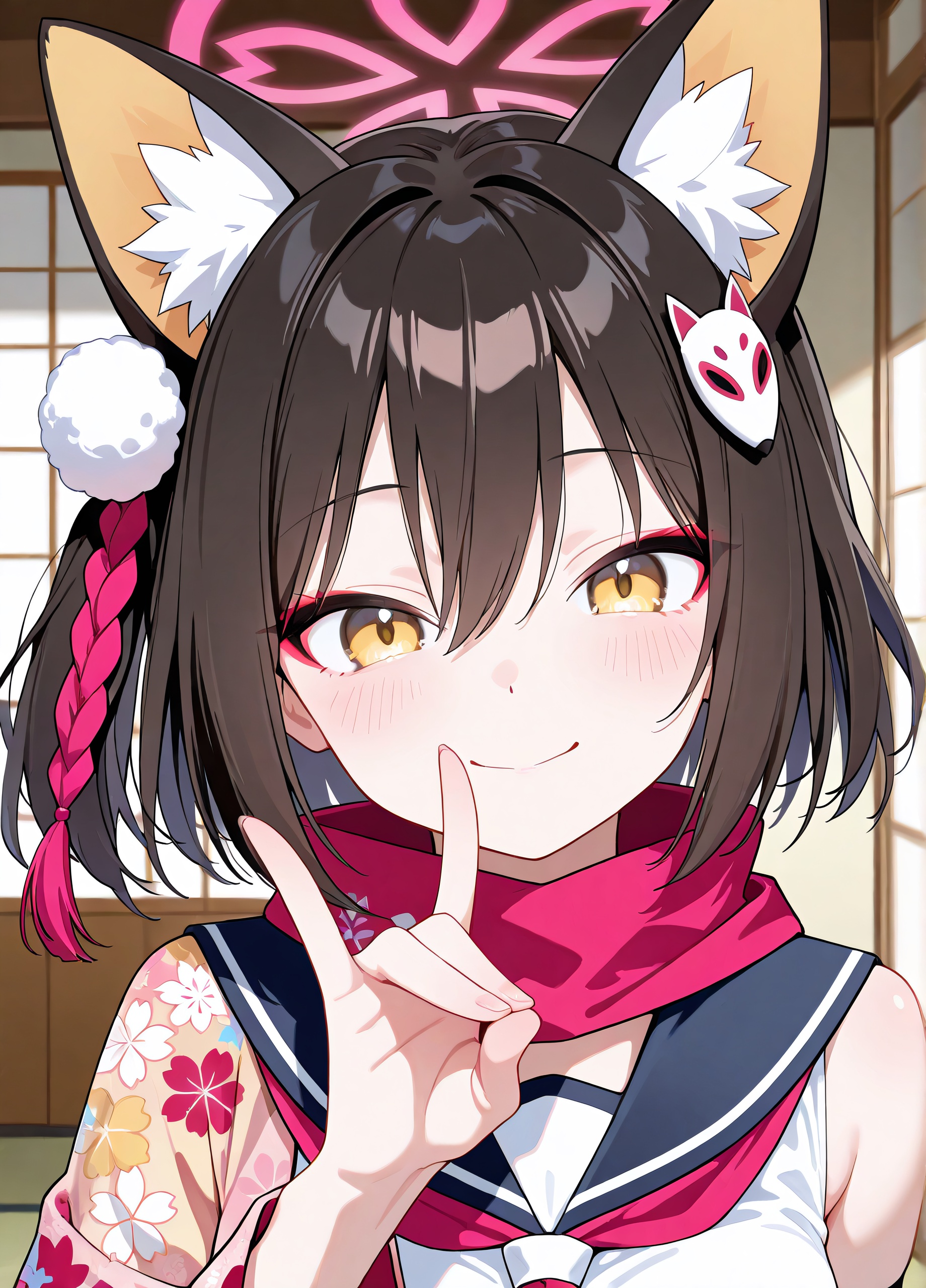 1girl,  izuna \(blue archive\),  portrait on Tensor.Art