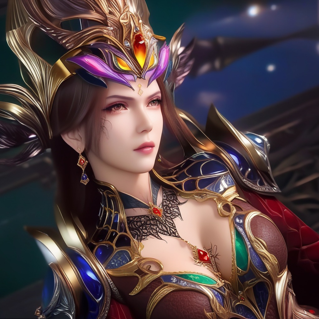 <lora:833-DA-XL-斗罗大陆-比比东-罗刹神:0.8>, (,1girl, ,best quality, ),,masterpiece, ((((1girl, solo , lying, )))) (cleavage),,  (), ,ultra realistic 8k cg,   clean, masterpiece,      (( , )),,  , unreal, science fiction, luxury, jewelry, diamond, gold, pearl, gem, sapphire, ruby, emerald, intricate detail, delicate pattern, charming, alluring, seductive, erotic, enchanting, hair ornament, necklace, earrings, bracelet, armlet,halo,(cleavage),, , (sit),