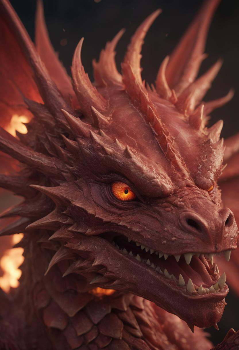 epic masterpiece ,  ultra realistic,  extreme close-up shot of a Baroque Geeky electric red on Tensor.Art