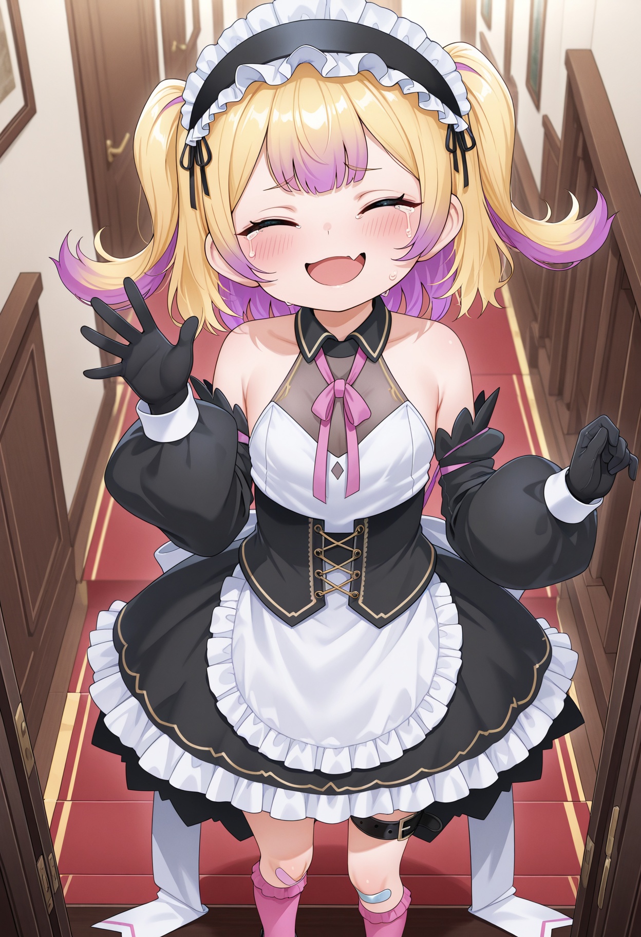 wakarase_choro,  blonde hair,  multicolored hair on Tensor.Art