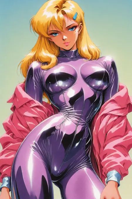 fuurinji miu,  blonde hair,  long hair on Tensor.Art