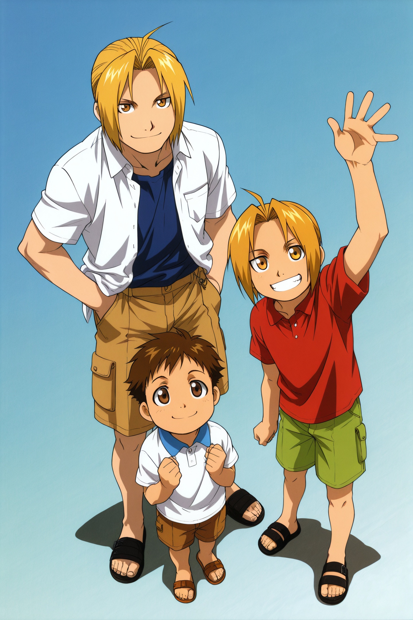Anime Style,  alphonse elric,  edward elric on Tensor.Art