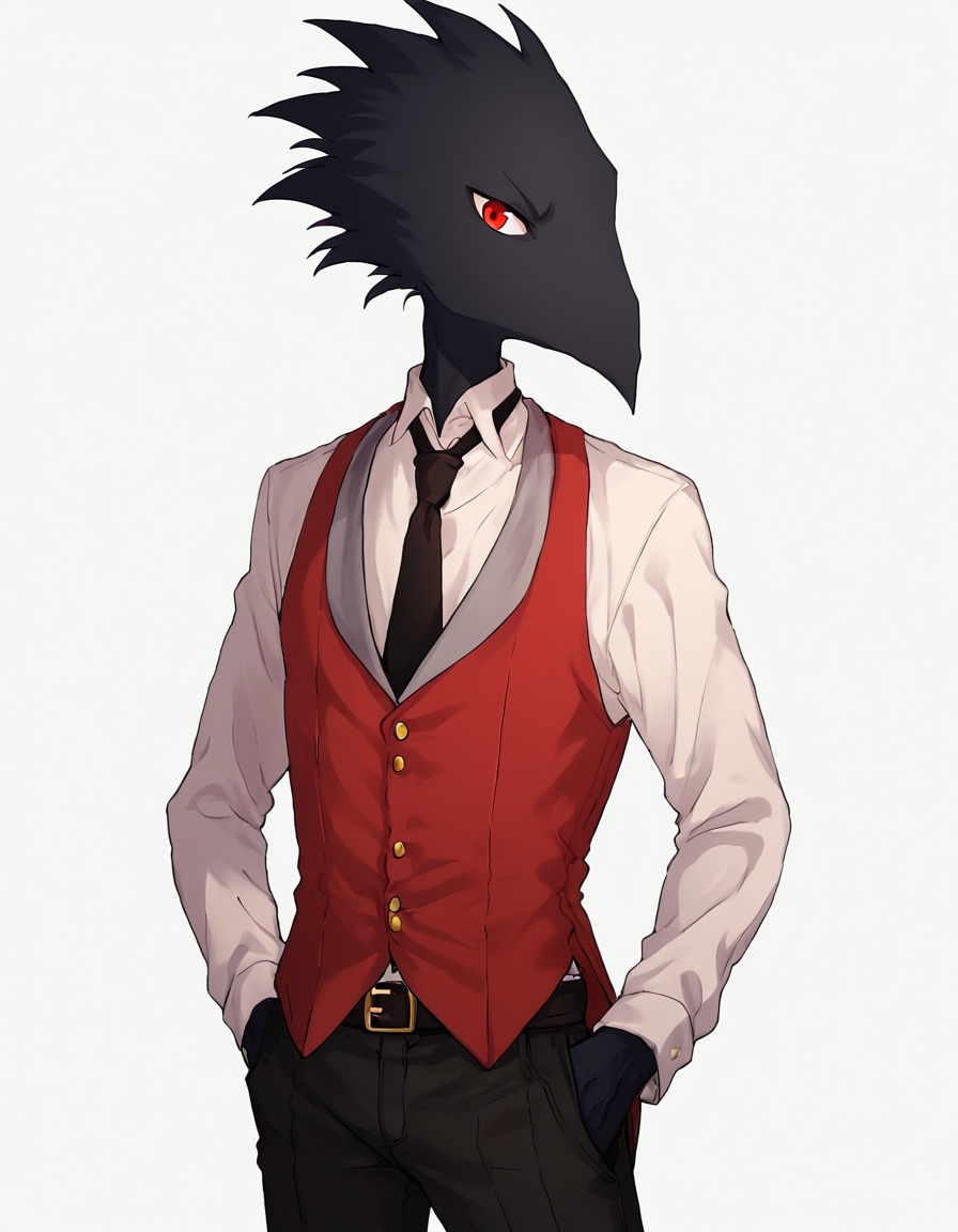 Karon,  necktie,  solo on Tensor.Art