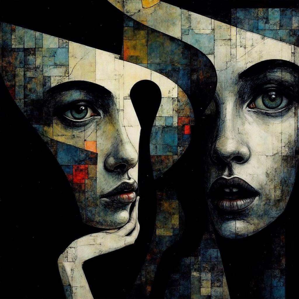 A digital painting with a vibrant,  impressionistic style,  that combines elements of surrealism and abstract expressionis...