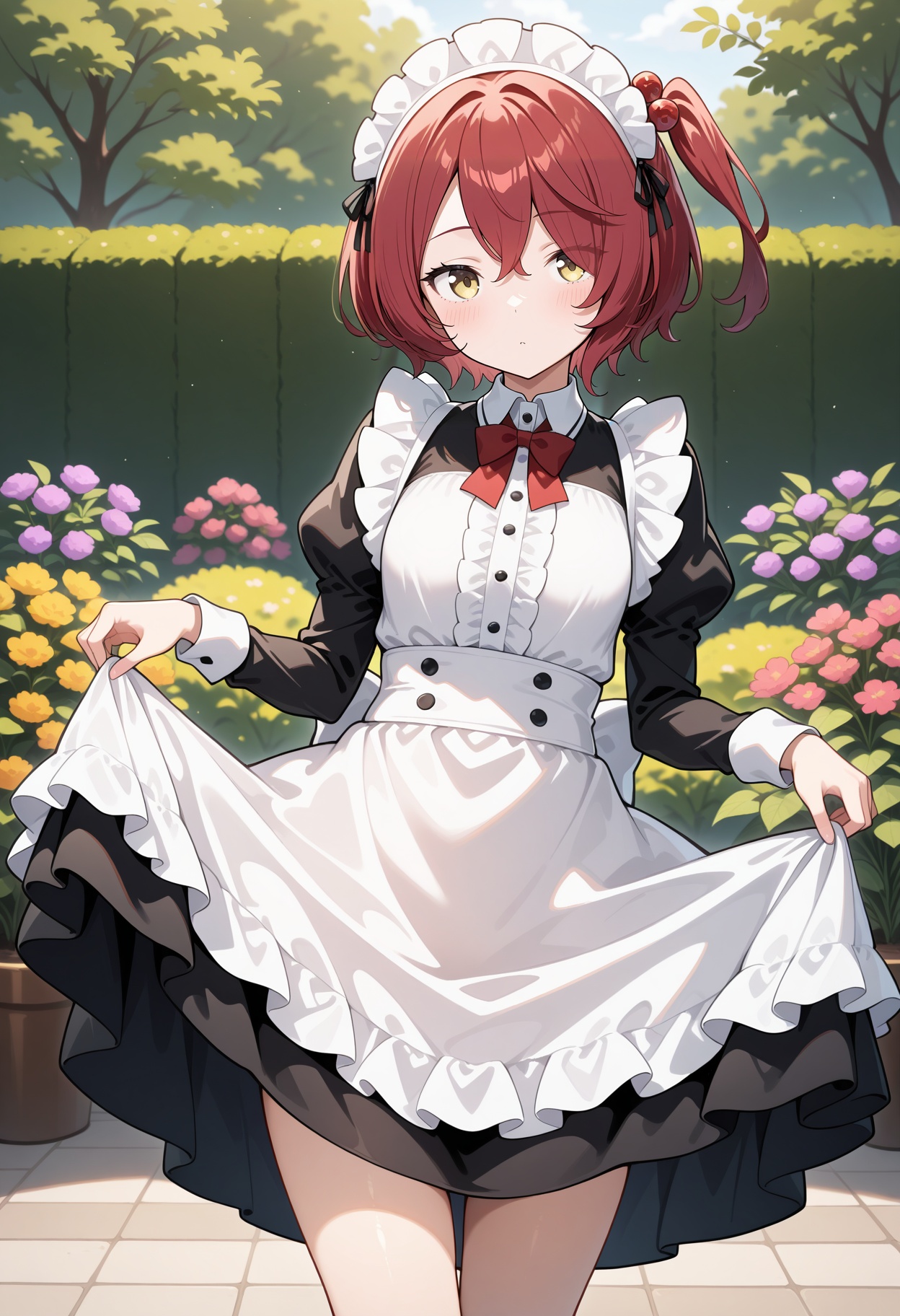 aakomari,  short hair,  red hair on Tensor.Art