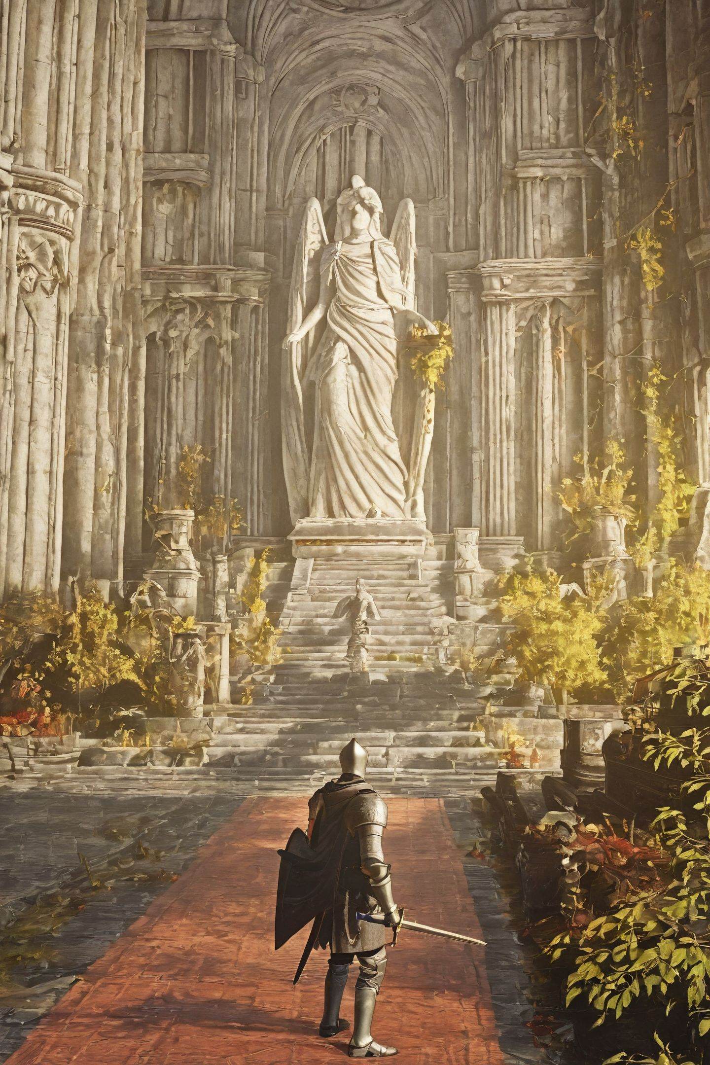 scenery,  ruins,  weapon on Tensor.Art
