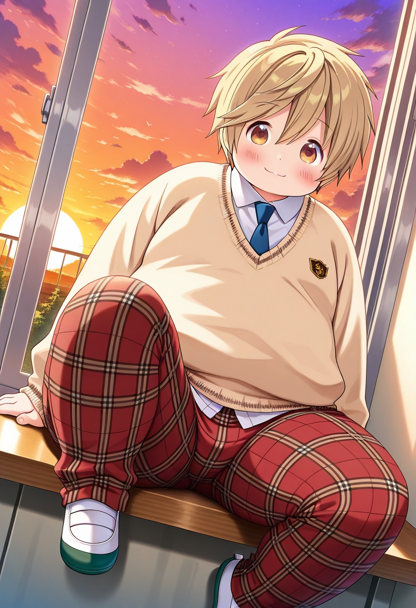 mnt-morino,  1boy,  brown-blonde hair on Tensor.Art