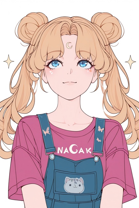 1girl,  tsukino_usagi,  butterfly on Tensor.Art