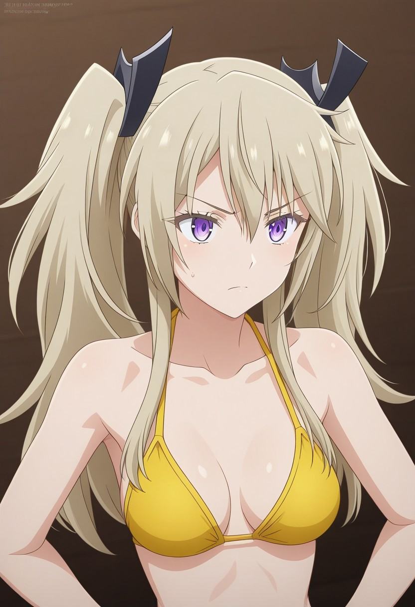 1 girl,  sasha necron(Maou Gakuin),  purple eyes on Tensor.Art