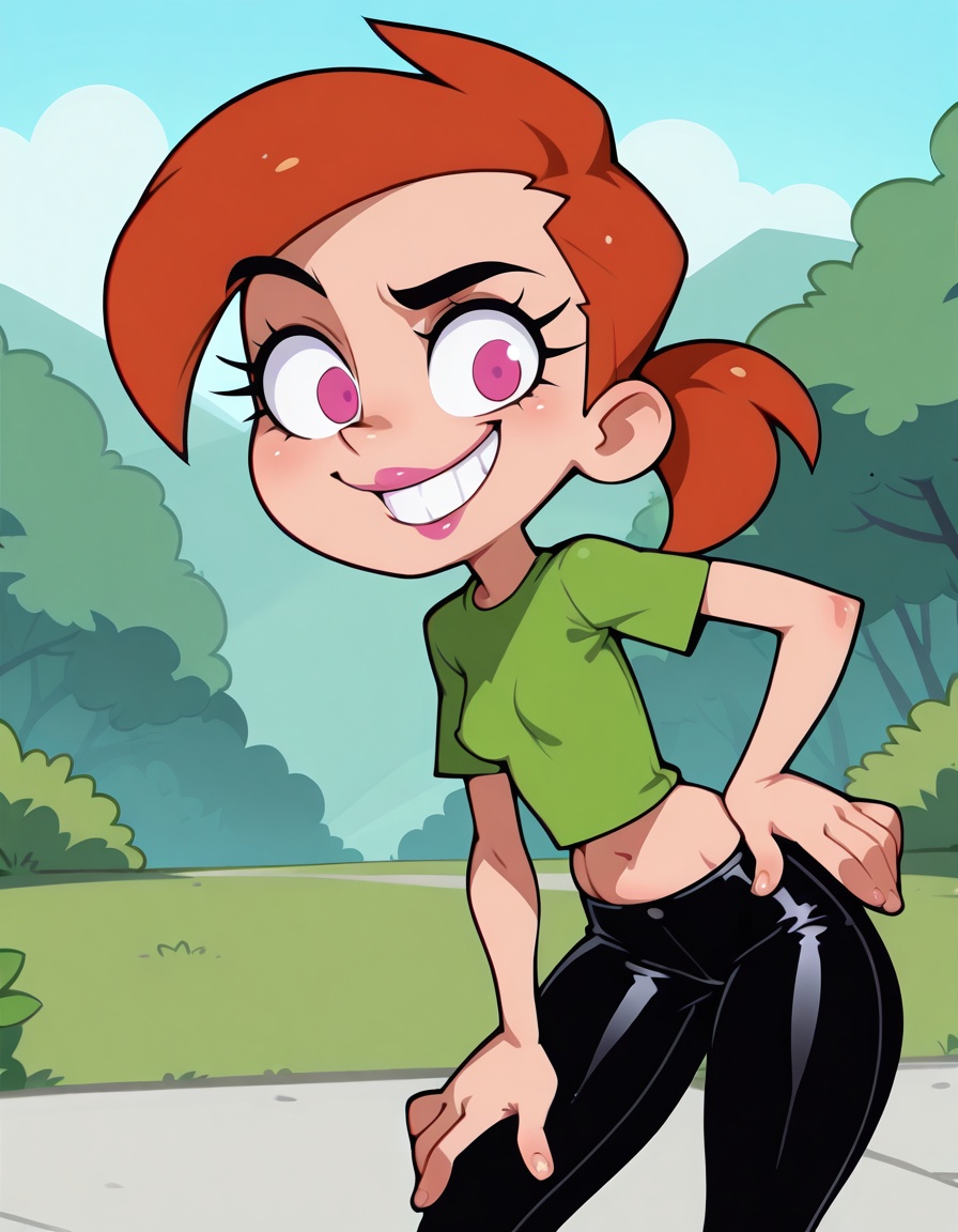 vicky,  lipstick,  ponytail on Tensor.Art