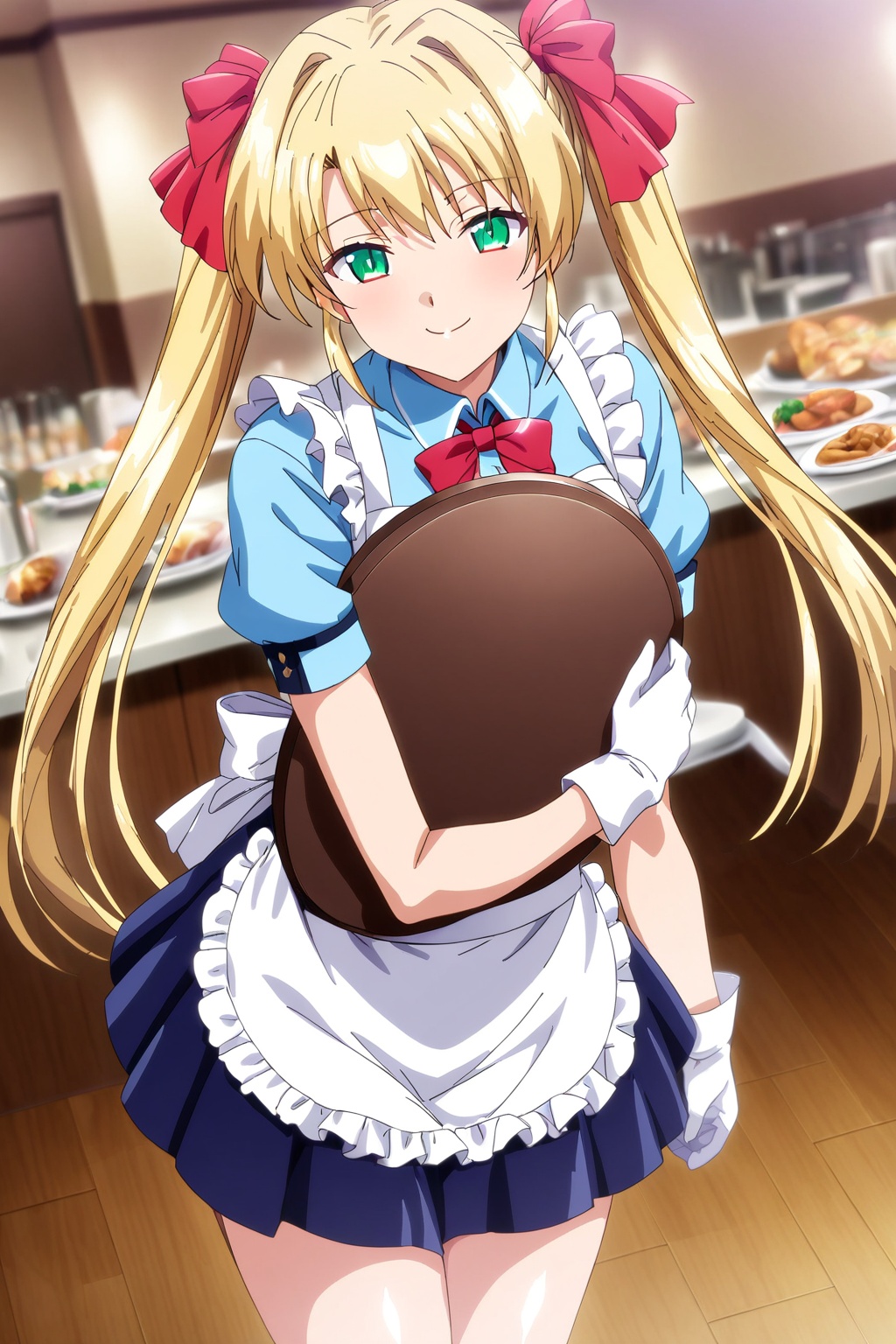 akehime saki,  twintails,  blonde hair on Tensor.Art