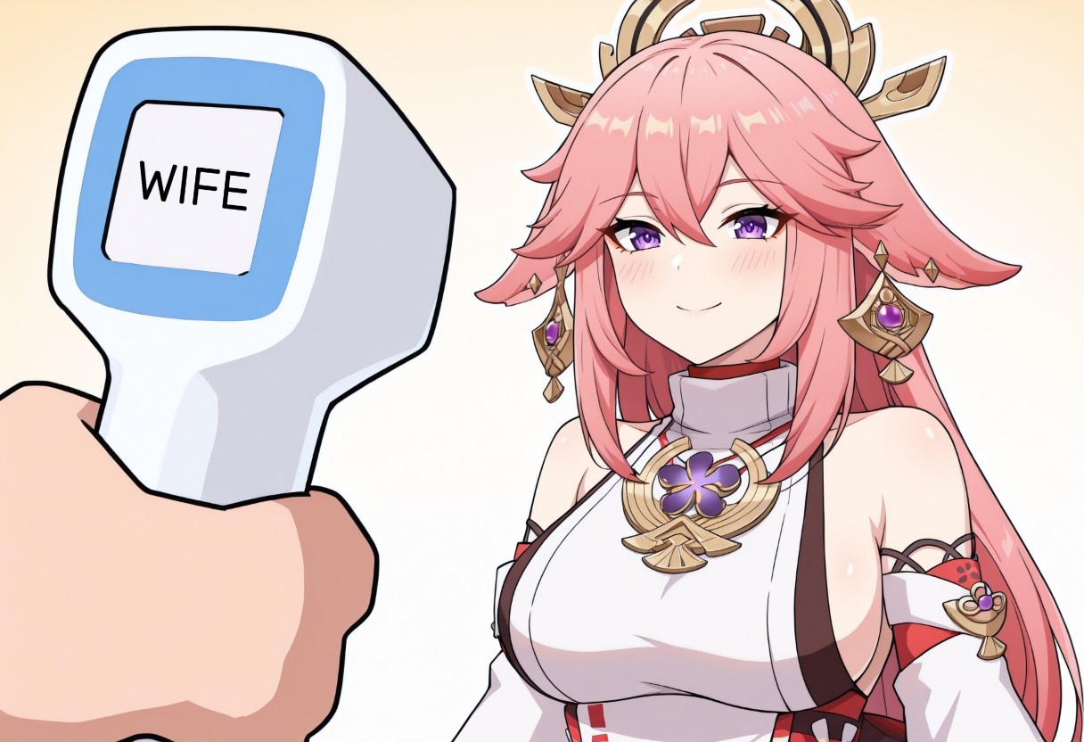 digital thermometer,  yae miko,  animal ears on Tensor.Art