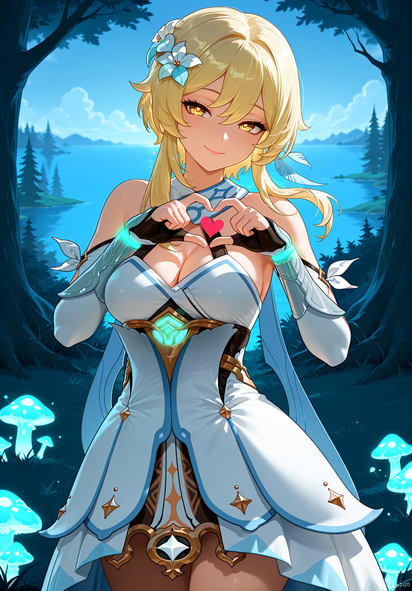 masterpiece,  1girl,  lumine \(genshin impact\) on Tensor.Art