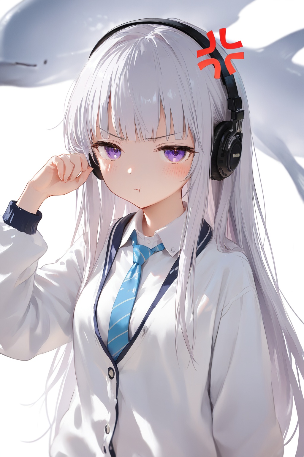 1girl,  anger_vein,  bangs on Tensor.Art
