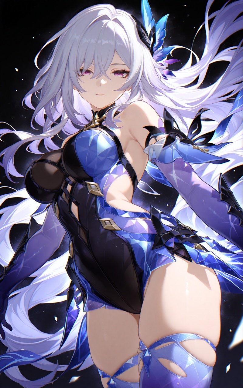 skirk\(genshin impact\)\(black\),  1girl,  breasts on Tensor.Art