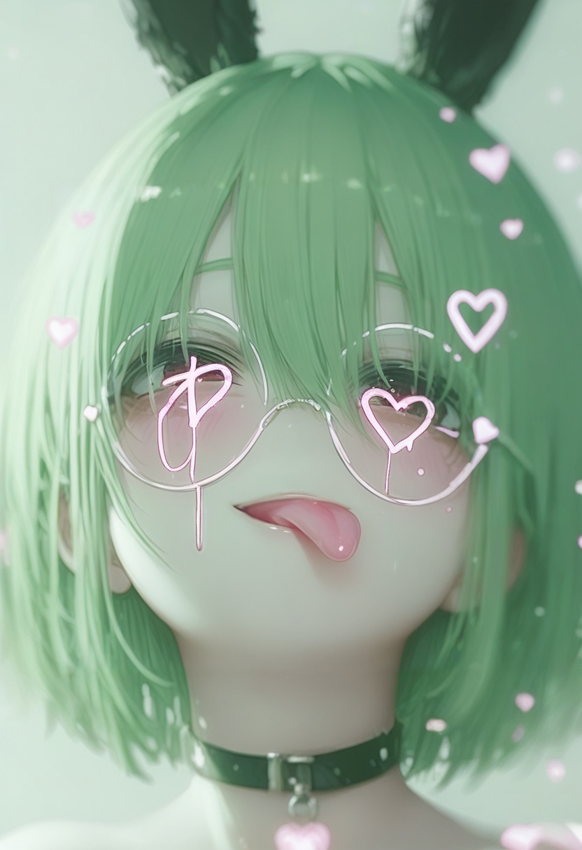 1girl,  tongue out,  tongue on Tensor.Art