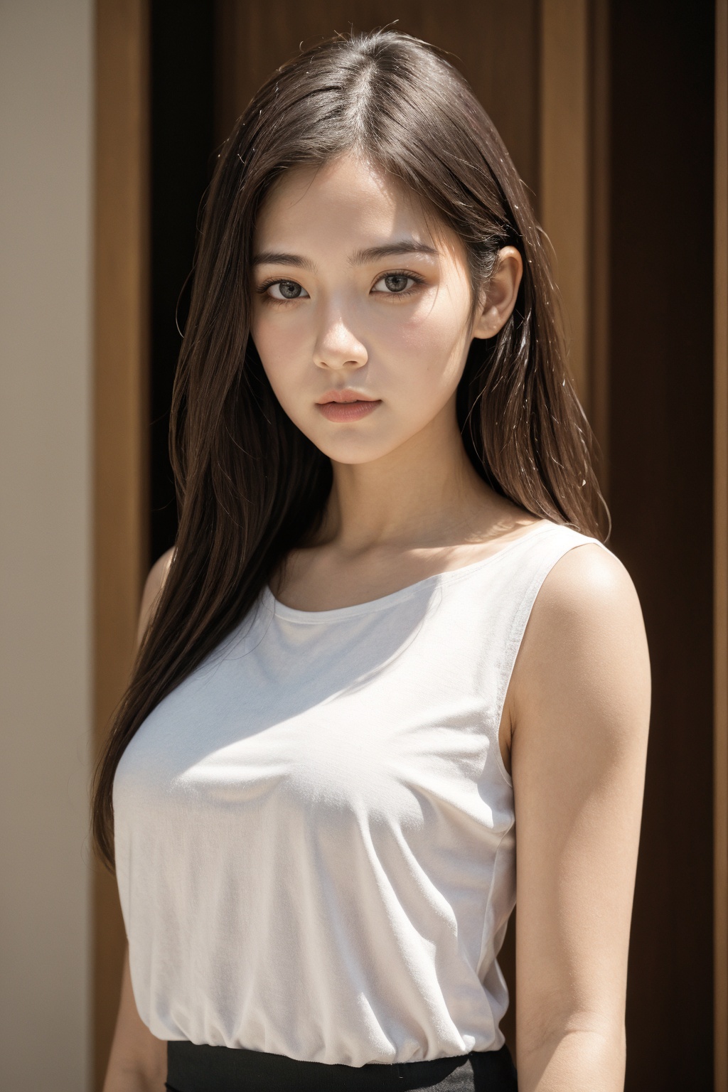 woman,upper body,looking at viewer,realistic,