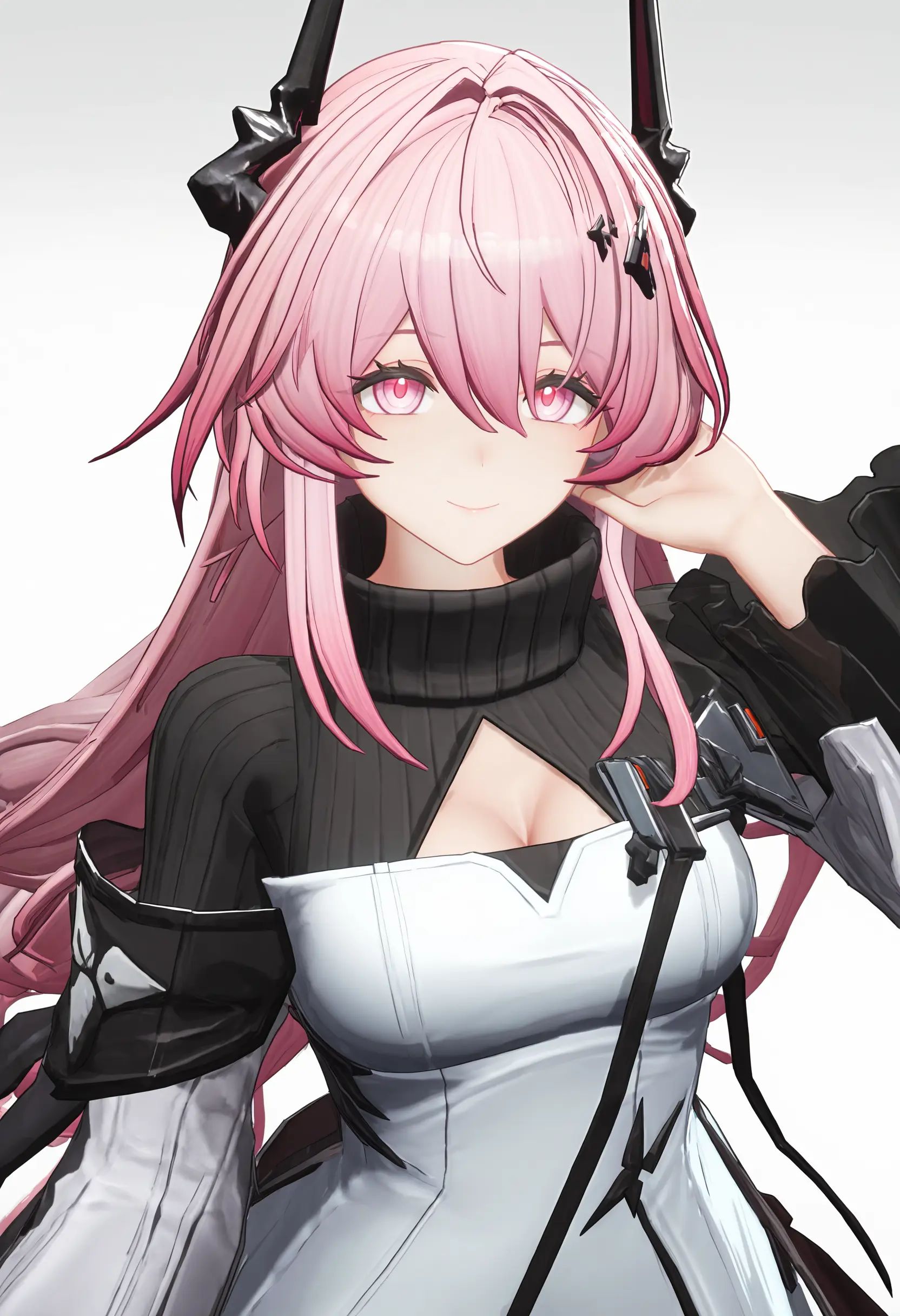 theresa (arknights),  1girl,  black dress on Tensor.Art