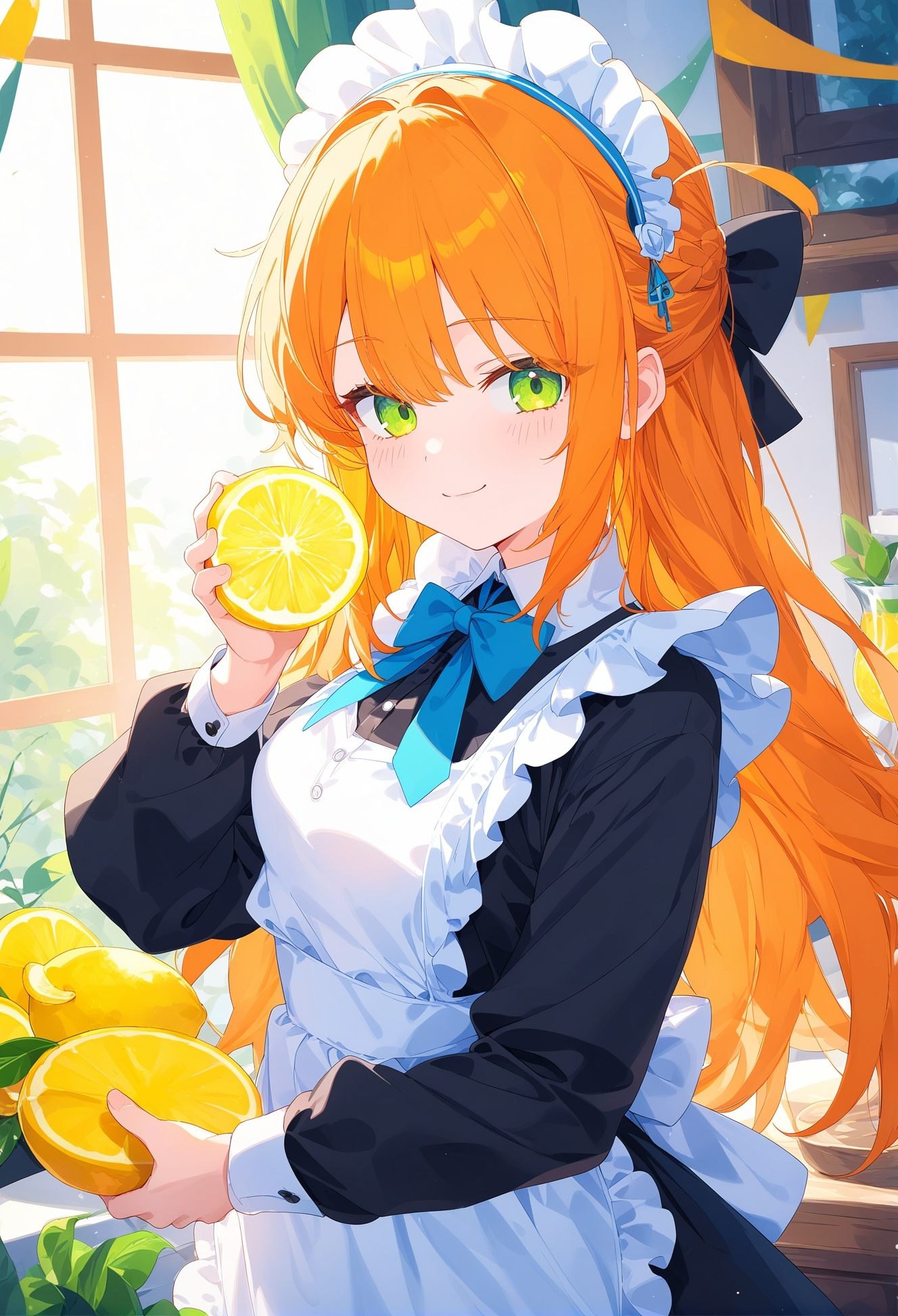 1girl,  indoors,  fruit on Tensor.Art