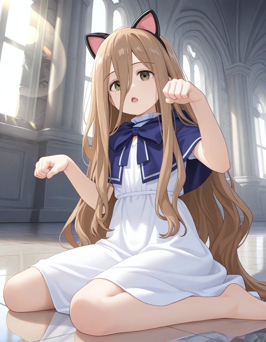 1girl,  sense \(sousou no frieren\),  very long hair on Tensor.Art
