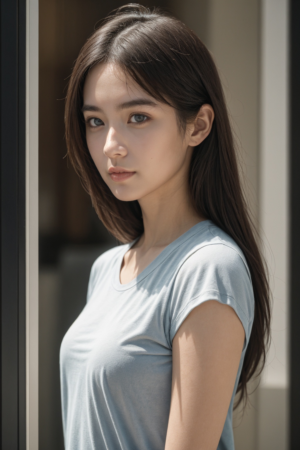 woman,upper body,looking at viewer,realistic,