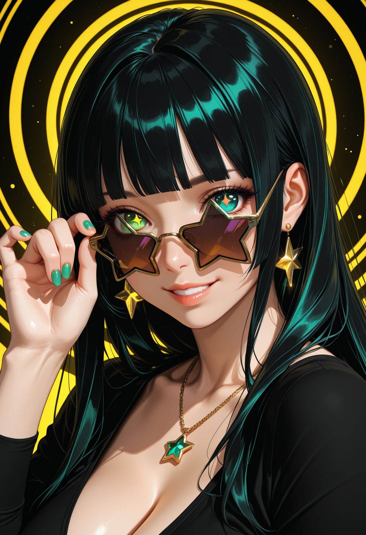 Smooth_Quality,  1girl,  mature female on Tensor.Art
