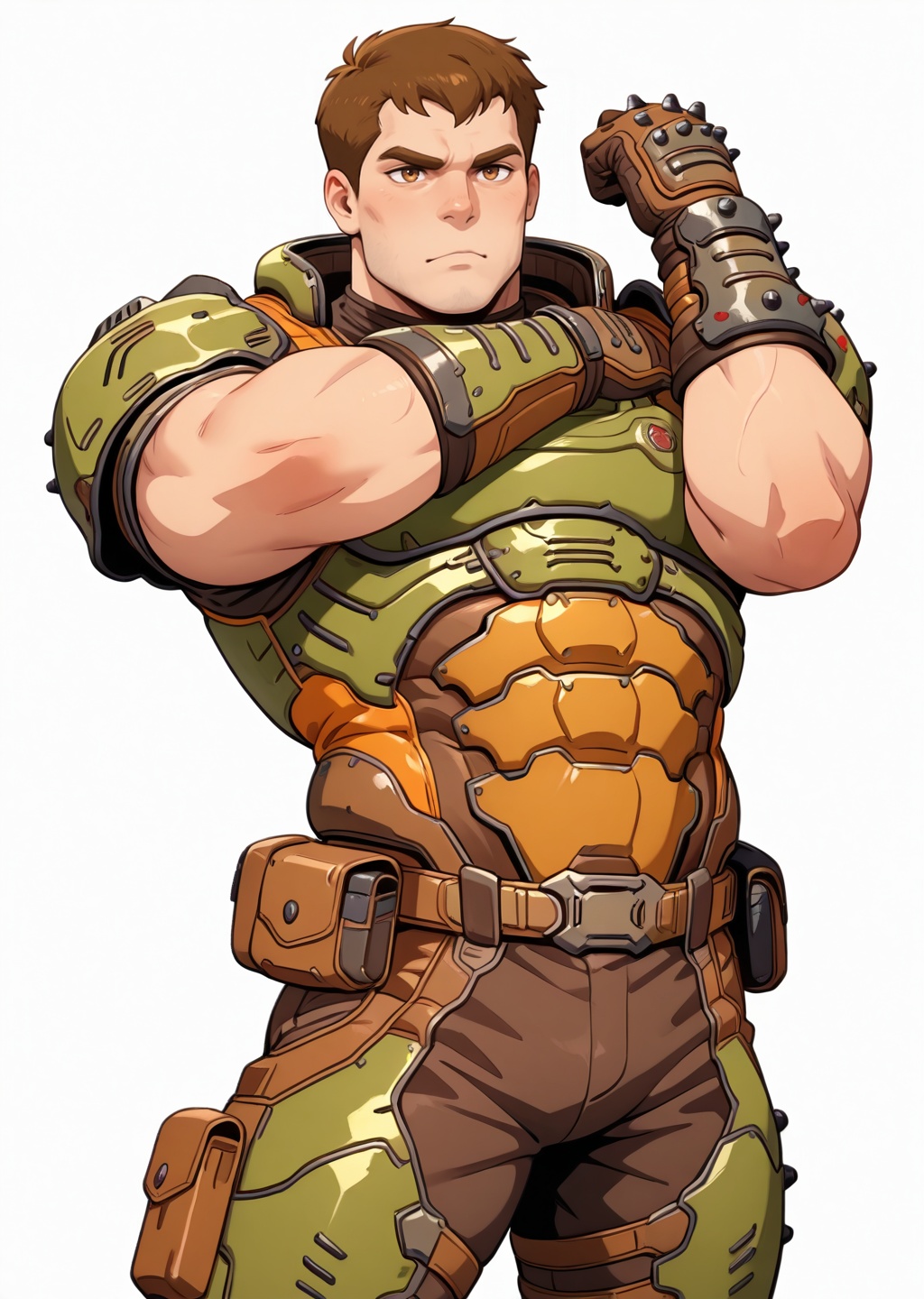 male focus,  mature male,  man in 40s on Tensor.Art