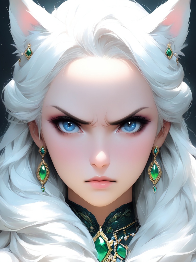 angry,  1girl,  solo on Tensor.Art