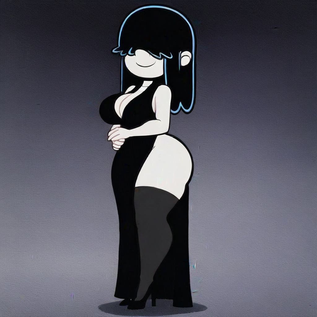 Lucy Loud,  long hair,  black hair on Tensor.Art