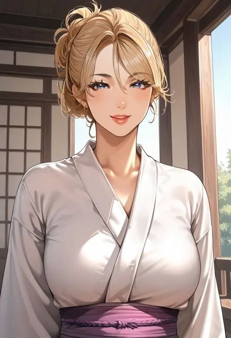 gmsan,  mature female,  blonde hair on Tensor.Art
