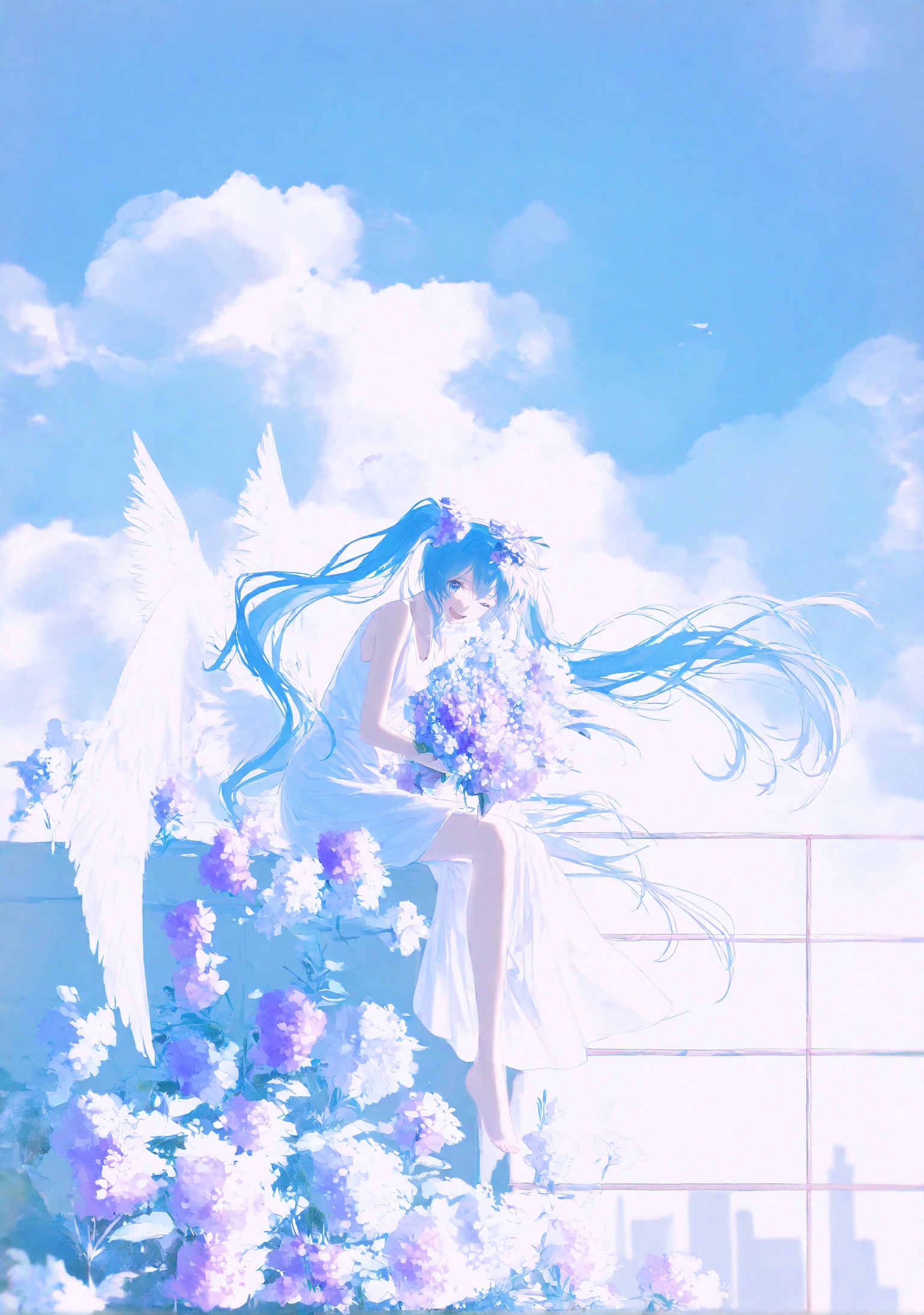 1girl,  solo,  flower on Tensor.Art