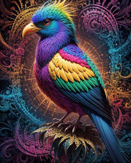 colorful fractal bird meahophontron of colorful ral-frctlgmtry <lora:ral-frctlgmtry-sd15:0.25>