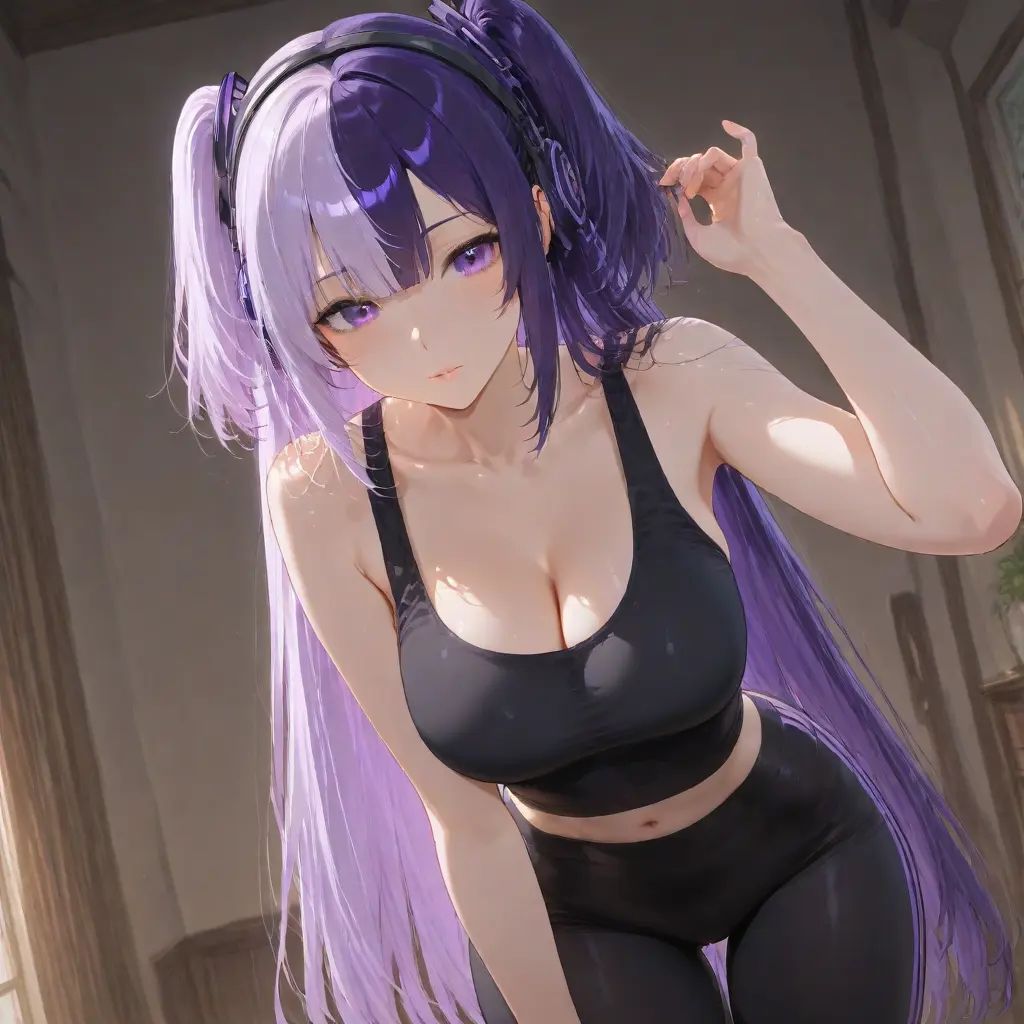 Pigtails,  straight hair,  hair on Tensor.Art